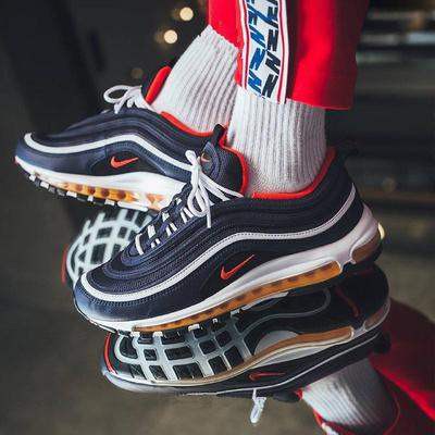 air max 97 navy blue and white