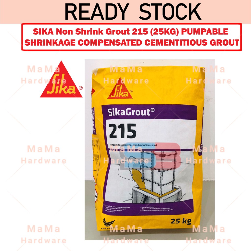 SIKA Non Shrink Grout 215 / PUMPABLE SHRINKAGE COMPENSATED CEMENTITIOUS