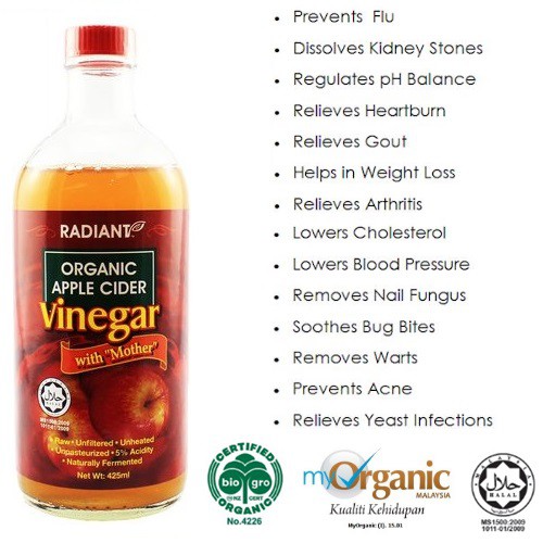 braggs apple cider vinegar and kidney stones