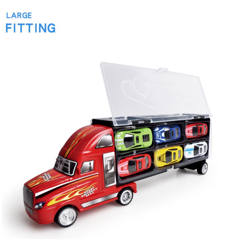 Container Truck toys alloy aluminium car 6 pcs lorry toys fast delivery
