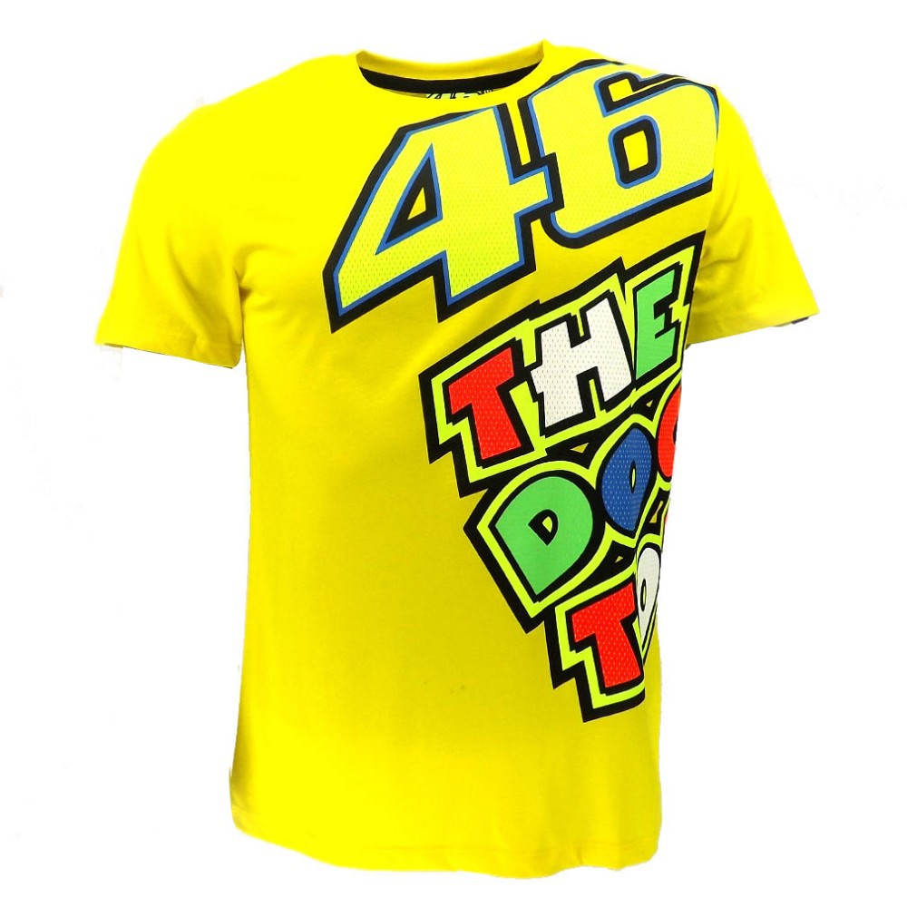 Valentino Rossi Vr46 The Doctor Moto Gp Racing 100 Cotton T Shirt Mens Shopee Malaysia