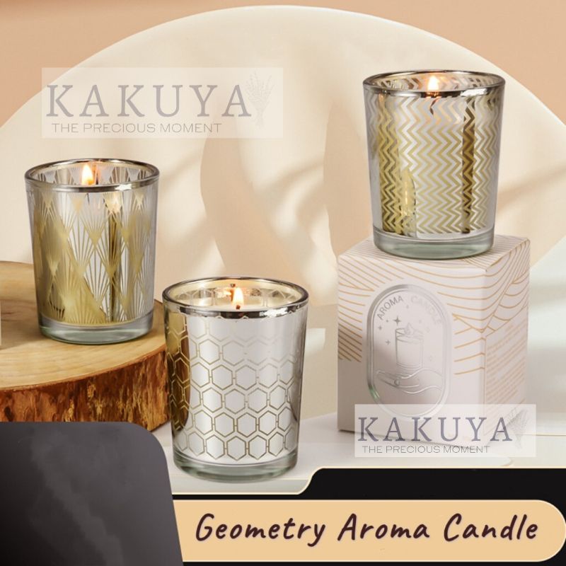 Geometry Scented Candle Aromatherapy Lilin Wangi Aromatherapi