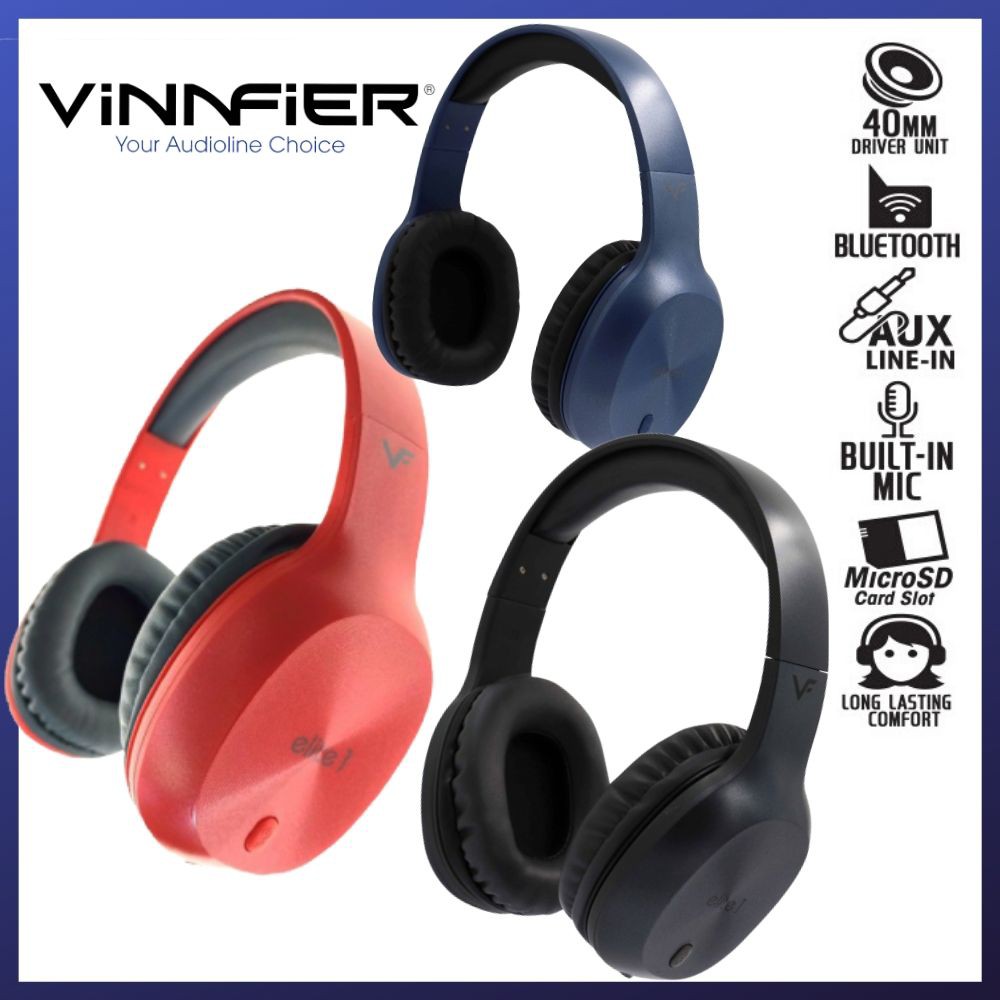 (KIDS STUDENT STUDY) Vinnfier Elite 1 Wireless 5.0 Bluetooth Headset