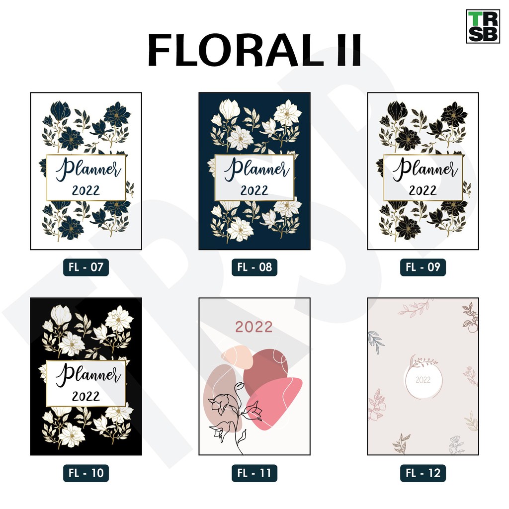 Buy Planner Booklet 2022 FLORAL B5 SIZE  Simple Planner Book 