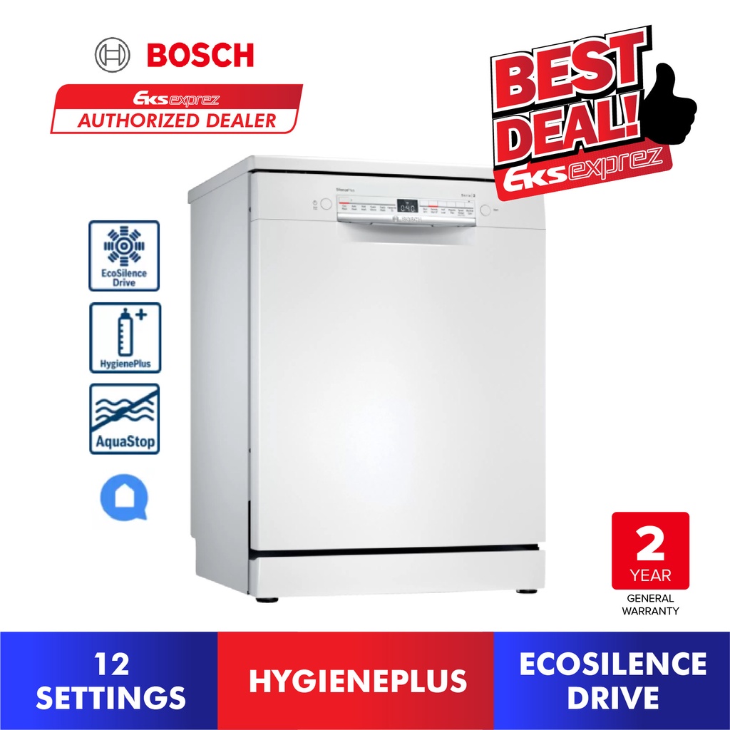 Bosch Serie | 2 Freestanding Dishwasher (60cm) SMS2IVW01P