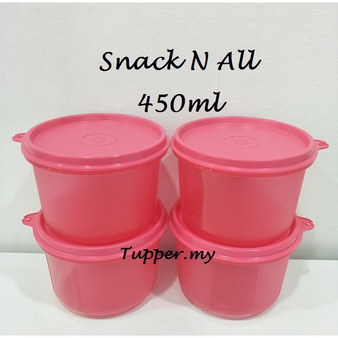 Tupperware Snack N All 450ml 1pc/2pcs/4pcs Shopee Malaysia