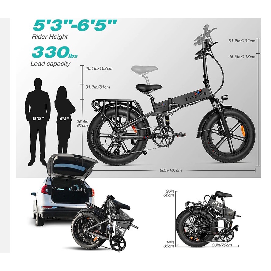 ENGWE EBIKE Electric Bicycle Fat Tire e-Bike 20