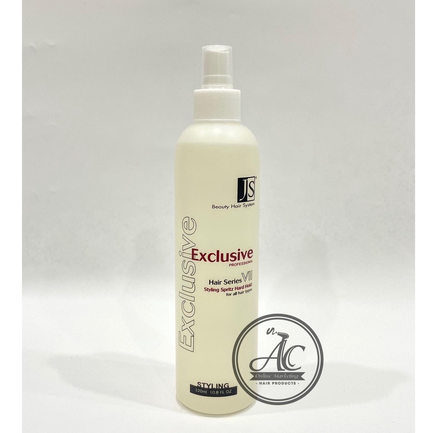 JS Exclusive Styling Spritz Hard Hold (JVII) 强效定型水 320ml JV11 Hair Styling Mist Ready Stock In Malaysia