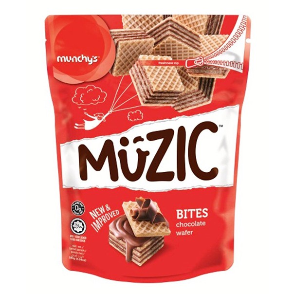 Munchys Muzic Wafer Chocolate Bites 180g Shopee Malaysia