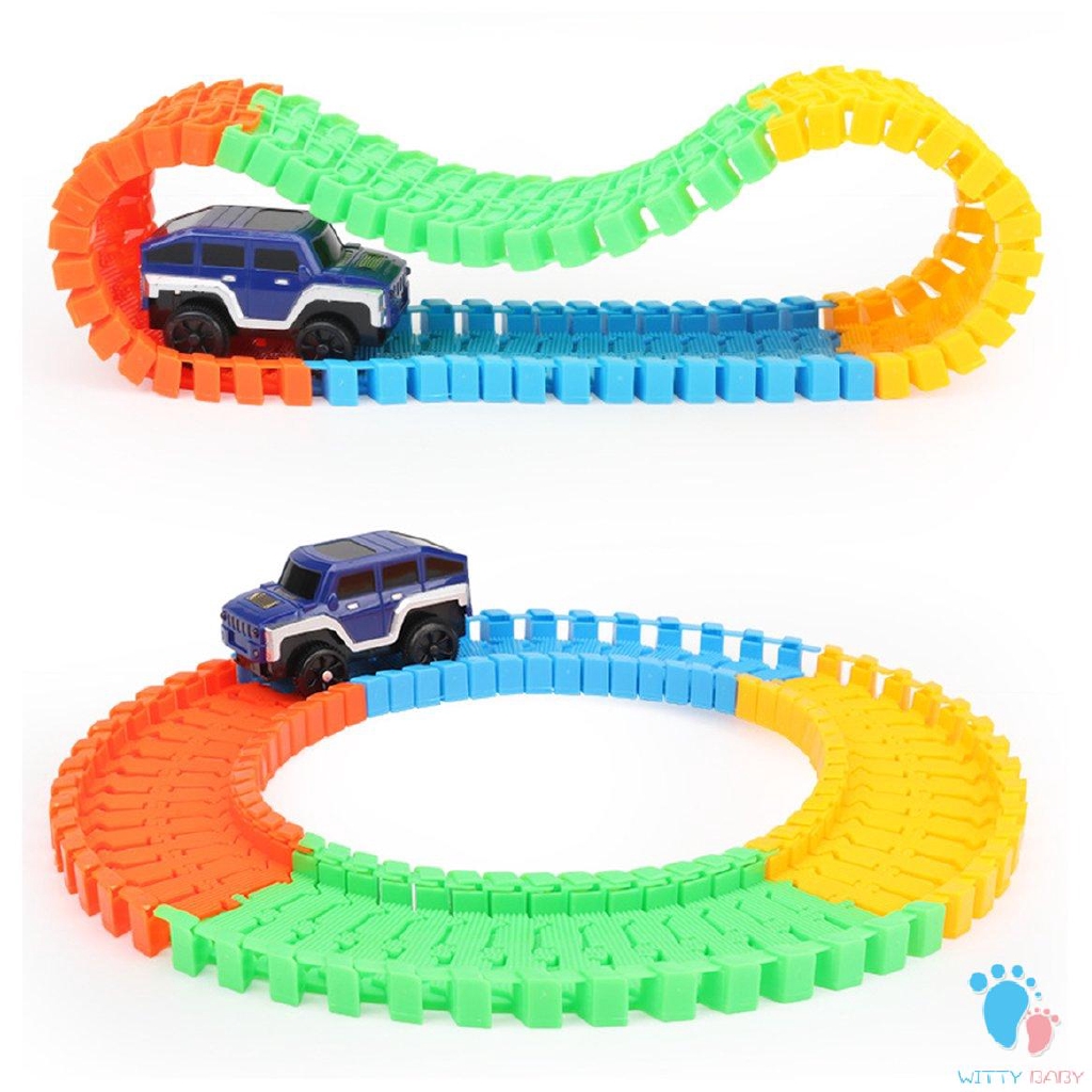 plastic car track set