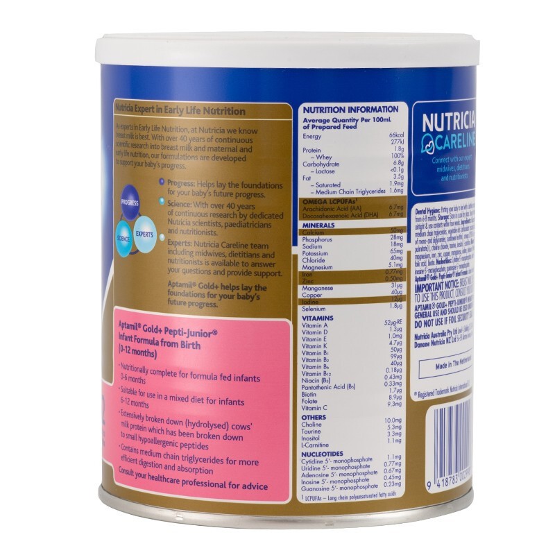 Aptamil Pepti Junior Deeply Hydrolyzed Lactose Free Milk Powder 450g Shopee Malaysia