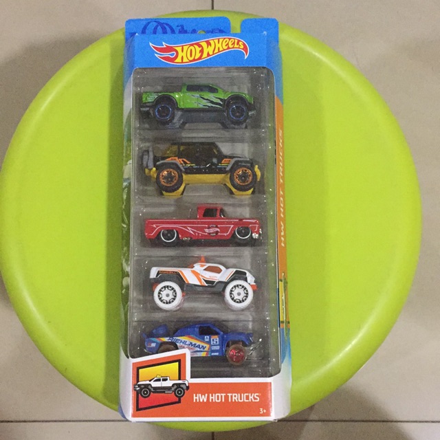 hw hot trucks 5 pack