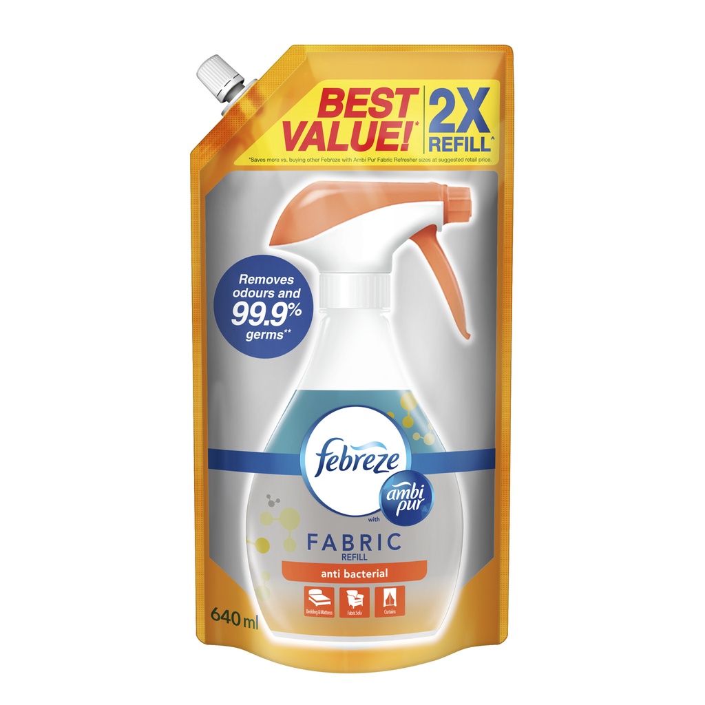 Febreze With Ambi Pur Fabric Anti Bacterial Fabric Refresher Refill