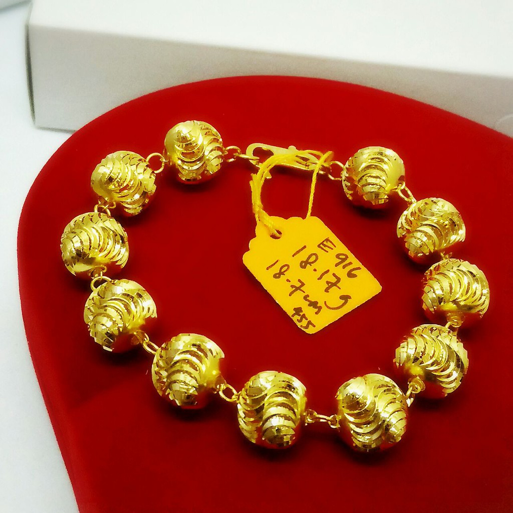 Buy Laela Rantai Tangan Bebola Emas Tulen 916 Gold Seetracker Malaysia