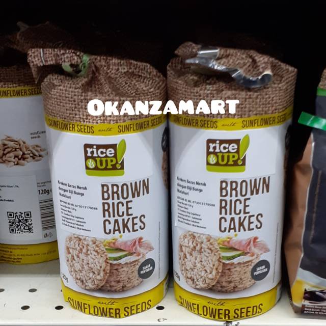 Rice Up Brown Rice Cakes Two Variants 120gr Rice Up Brown Rice Cakes