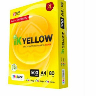 IK Yellow A4 paper 500's-80gsm/kertas fotostat A4/kertas ...