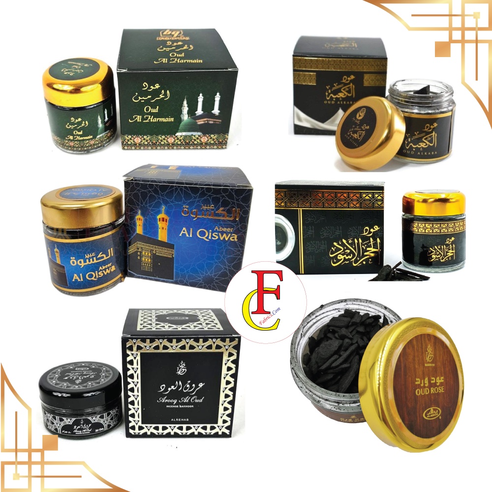 BAKHOOR OUD ROSE/OUD RAWDAH/OUD AL KABA/ABEER AL QISWA/OUD AL HARAMAIN