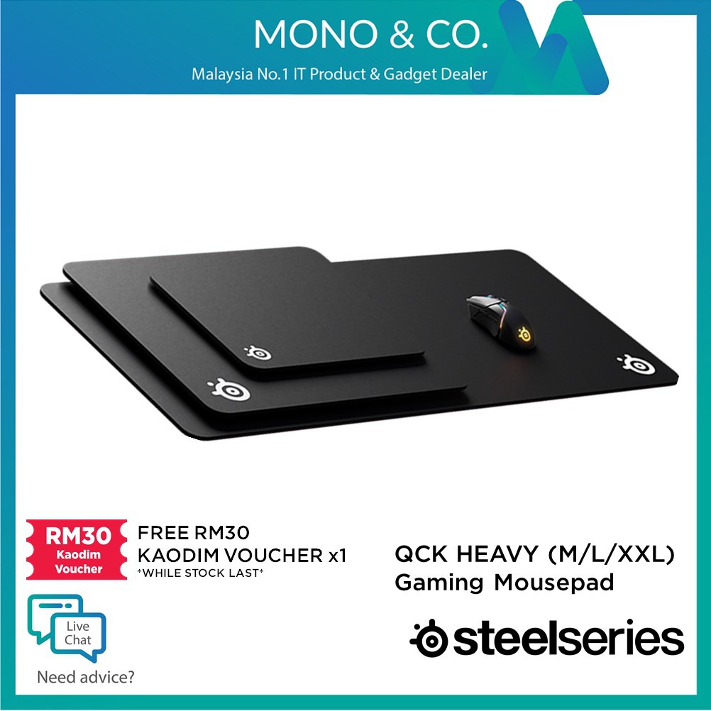 Steelseries Qck Heavy Cloth Gaming Mousepad M L Xxl Mouse Pad 637 Free Rm30 Kaodim Voucher Shopee Malaysia