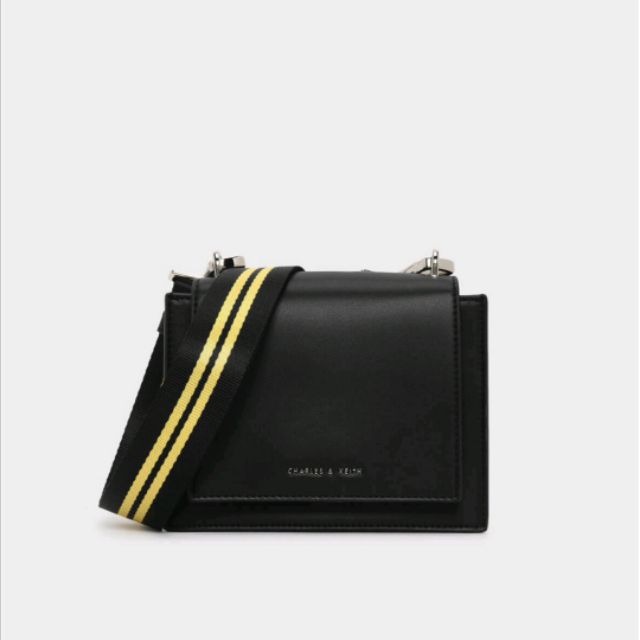 charles keith nylon strap crossbody bag