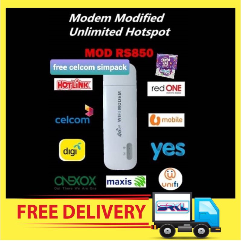 Buy Modified Usb Modem Free Celcom Prepaid Sim 4g Unlimited Bypass Hotspot Data Router Rs850 Full Band Seetracker Malaysia