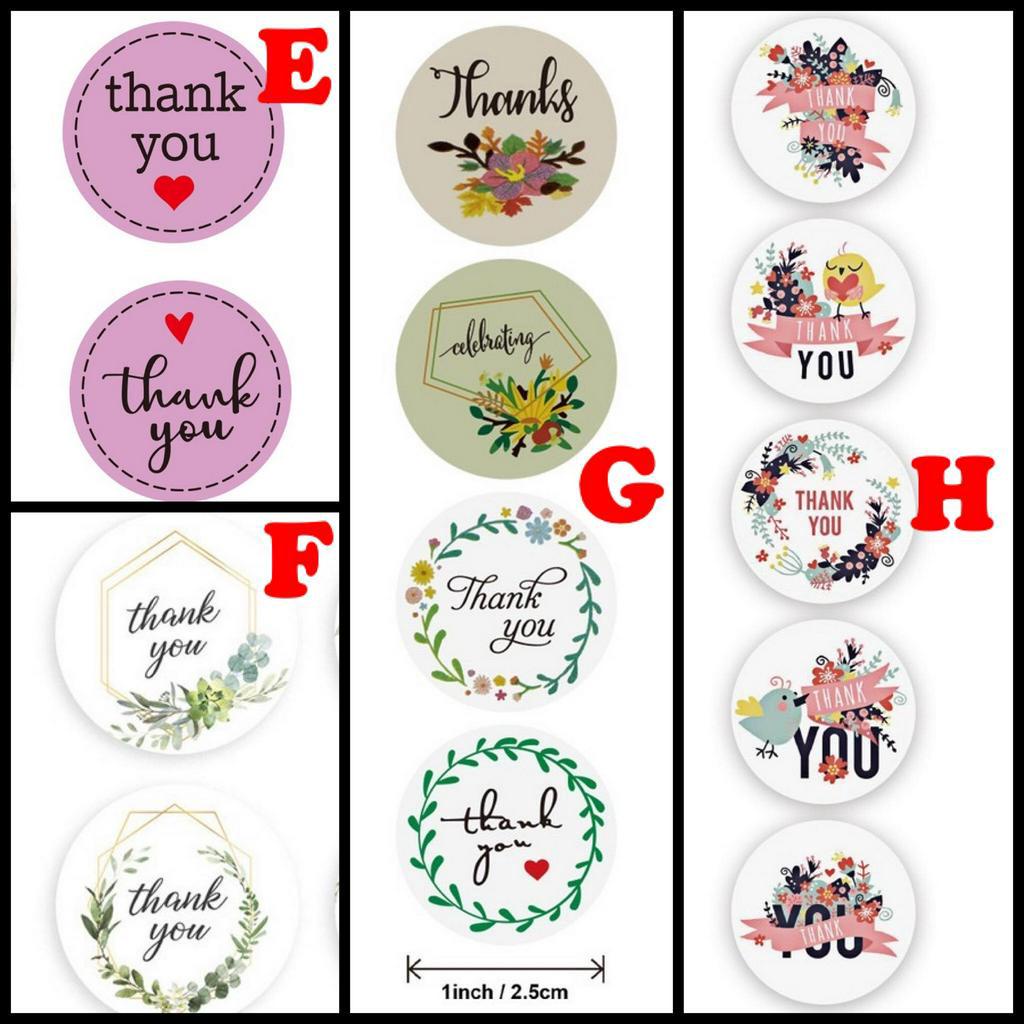 Thank You Sticker 50pcs | Shopee Malaysia