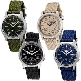 Bestuiven Eerlijkheid Inspiratie SEIKO 5 Military SNK809K2 / SNK803K2 / SNK805K2 / SNK807K2 Nylon Strap  Automatic Watch | Shopee Malaysia