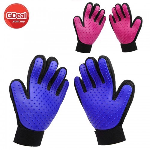 Left And Right Comfortable Multipurpose Silicone Pet Gloves Massage Bathing Pet