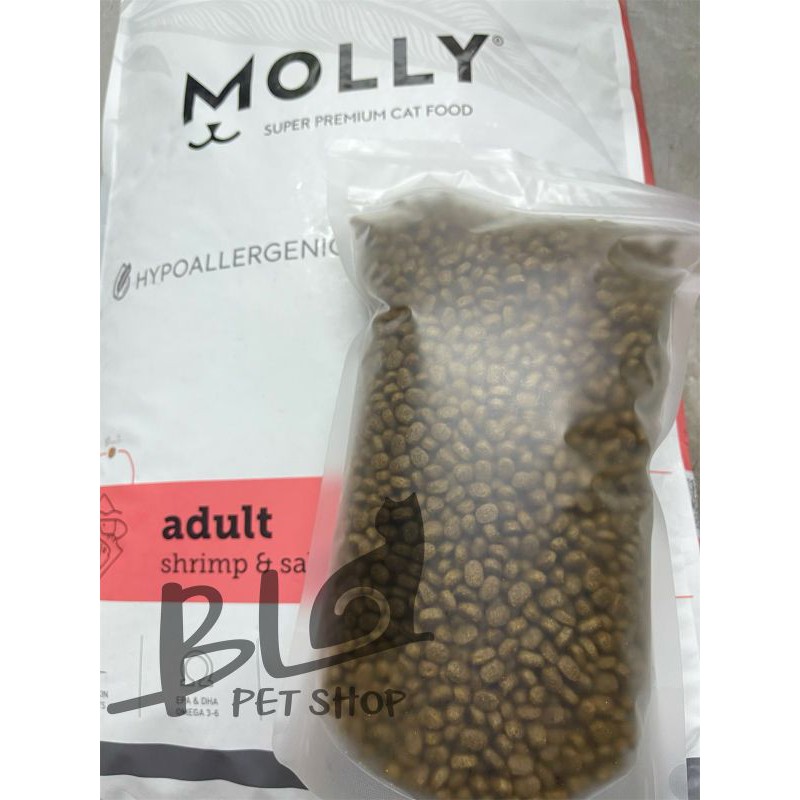 Molly Super Premium Cat Food / Molly Makanan Kucing (1kg repack)