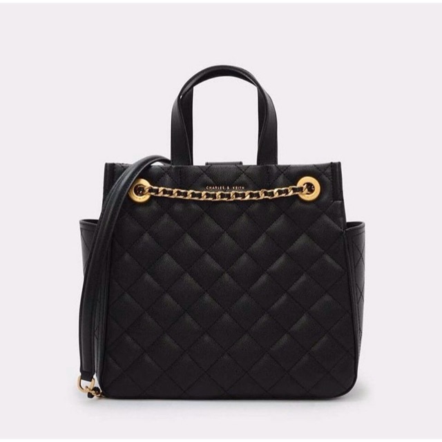 charles and keith quilted bag