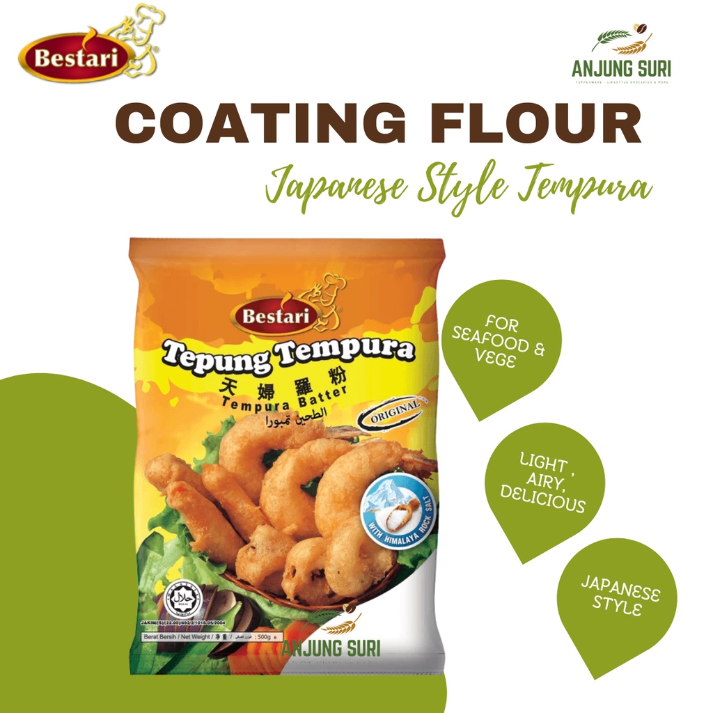 Tepung Tempura Bestari Flour Coating Ala Jepun Japanese Style Batter