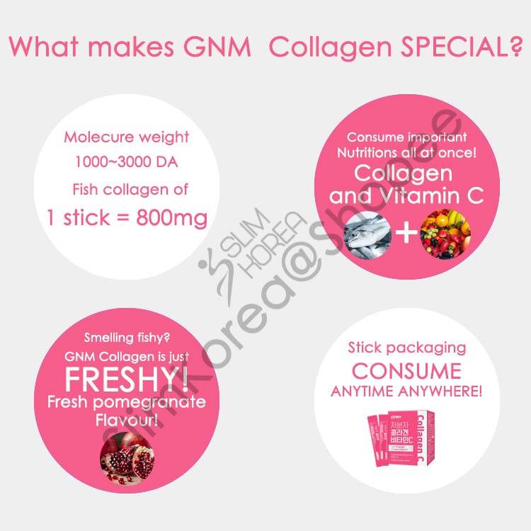 Korean Fish Collagen Vitaminc Pomegranate Gnm Fish Collagen C 30sticks Shopee Malaysia