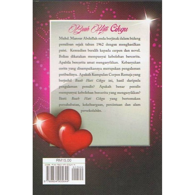 Kumpulan Cerpen Remaja Buah Hati Cikgu Shopee Malaysia