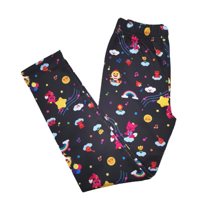 Pinkfong Baby Shark Kids Leggings (Black) Shopee Malaysia