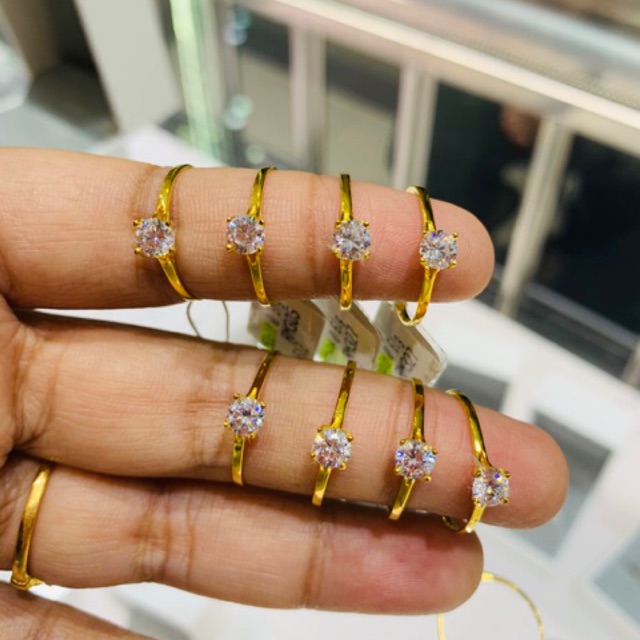 Cincin Permata Bajet Emas 375 Shopee Malaysia