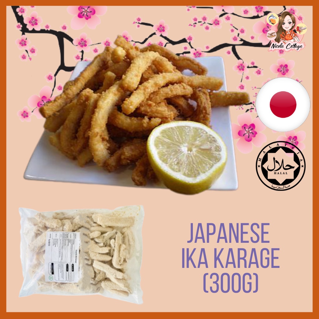 Halal Tempura Ika Karage / Fried Ika/ Sotong Goreng Tepung Halal 300g