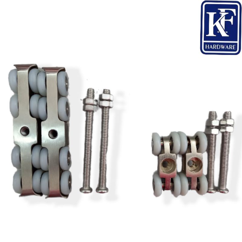 STAINLESS STEEL SLIDING DOOR ROLLER +SCREW & NUT 1 SET Shopee Malaysia