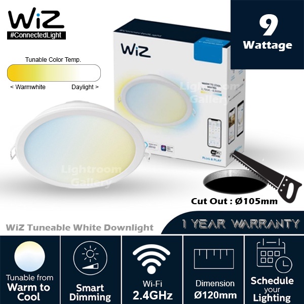 Philips WiZ WiFi Control Downlight / Dimmable Ceiling Light / Multi