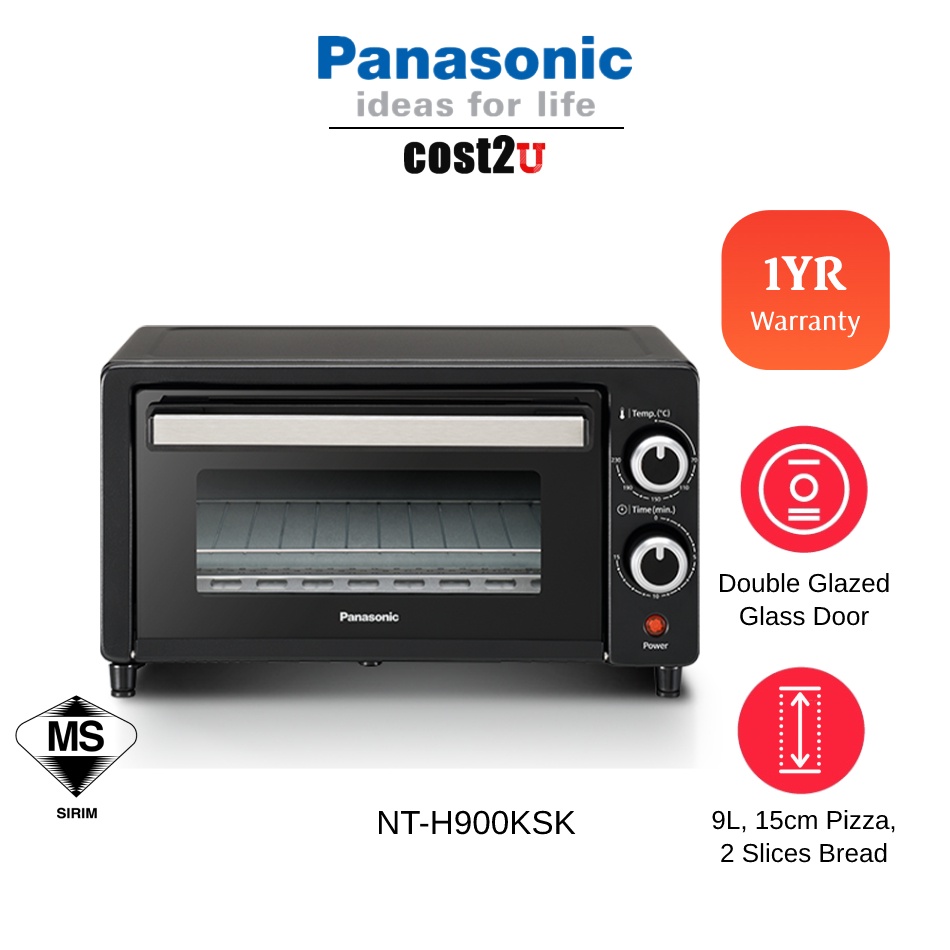 Panasonic 9L Compact Toaster Oven | NT-H900KSK NT-H900 (Electric Oven Toaster Pembakar Roti Oven Ketuhar 烤箱)