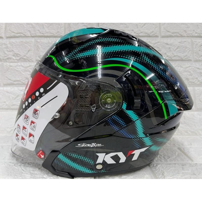 KYT NFJ Double Visor Helmet Petronas 2.0 2021 Limited Edition Shopee