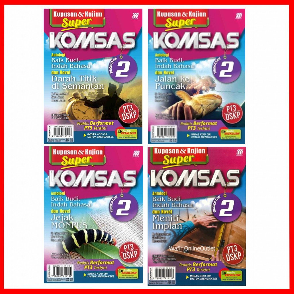 Buy KUPASAN & KAJIAN SUPER KOMSAS TINGKATAN 1, 2, 3, 4 & 5 