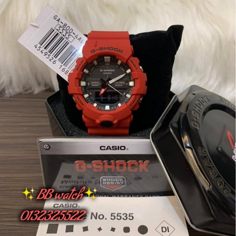 国内正規総代理店アイテム】 【CASIO】カシオG-SHOCKアナデジ レッド