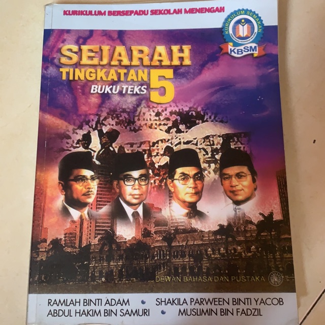 Buku Teks Sejarah Tingkatan 5  Shopee Malaysia