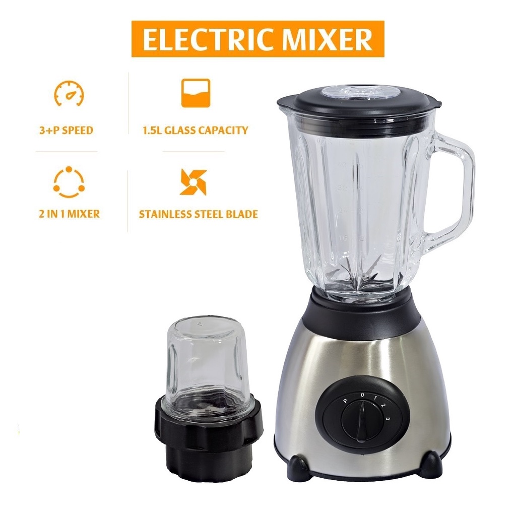 750W Juice Blender with Dry Mill / Wet & Dry Blender / Juicer / Grinder / Smoothie Blender / Ice Blender / Food Processo