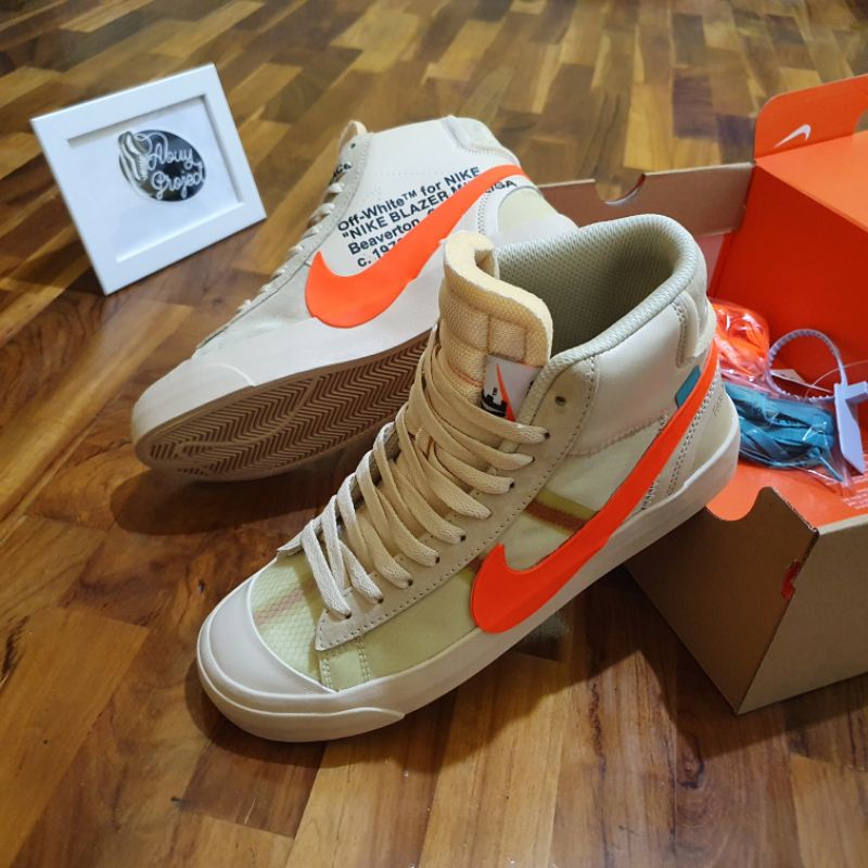 Off White X Nike Blazer Mid All Hallows Eve Shopee Malaysia