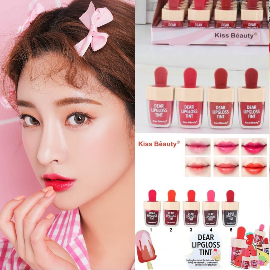 Kiss Beauty Dear Lipgloss Tint Liquid Lipstick Shopee Malaysia