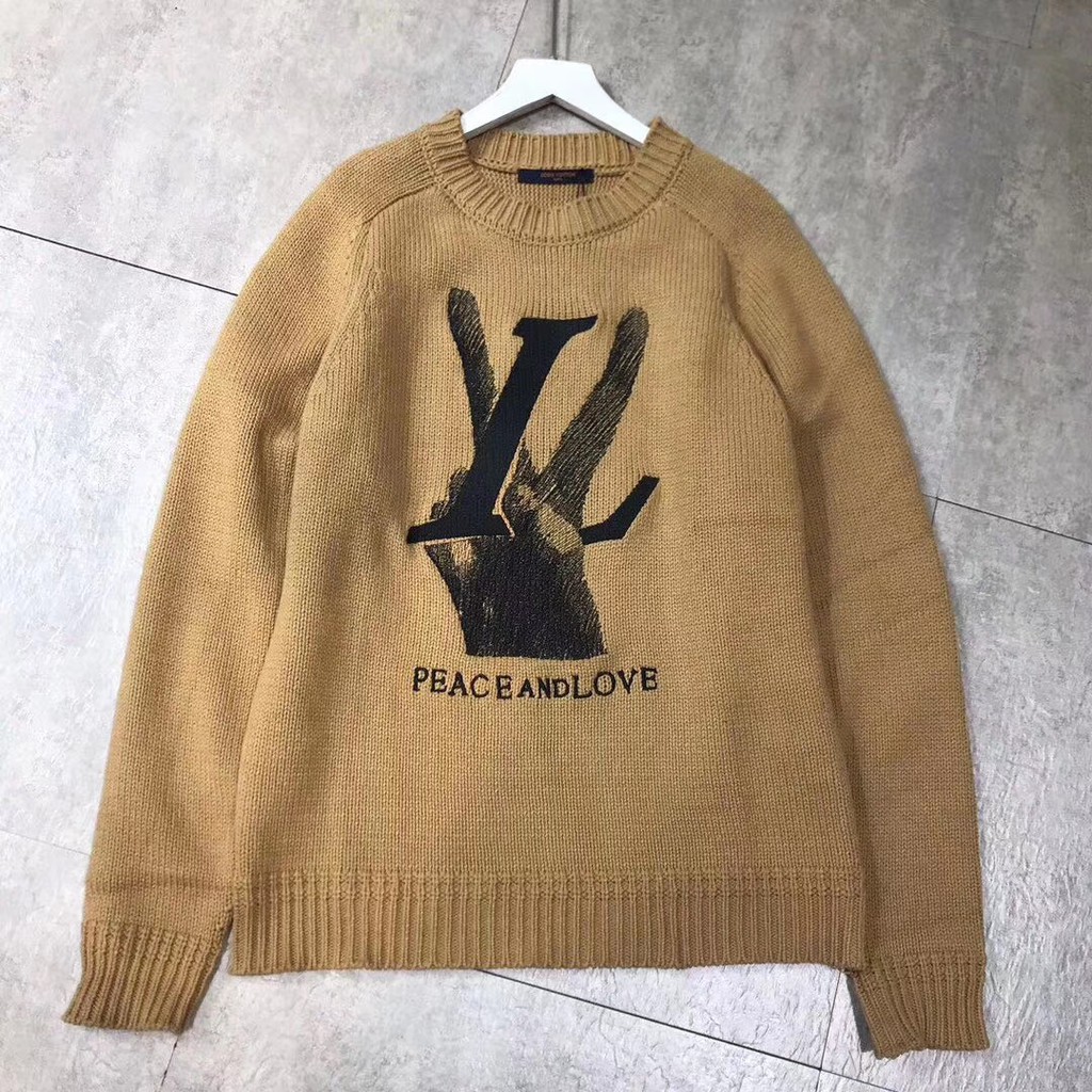 lv peace and love sweater