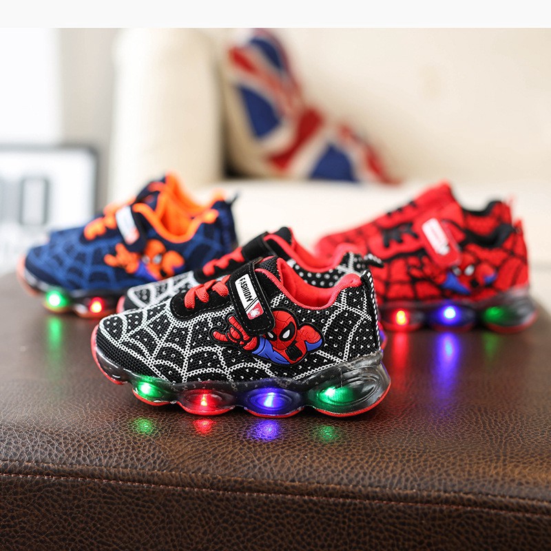 spider man shoes with lights