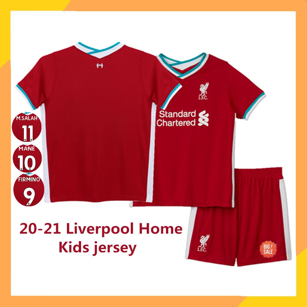 Liverpool Jersey Home 20-21 for Kids 2-13 Years Football ...