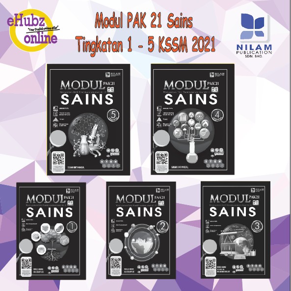 Ehubz Modul Pak21 Kssm Sains Dwibahasa Tingkatan 1 2 3 4 5 Nilam Shopee Malaysia