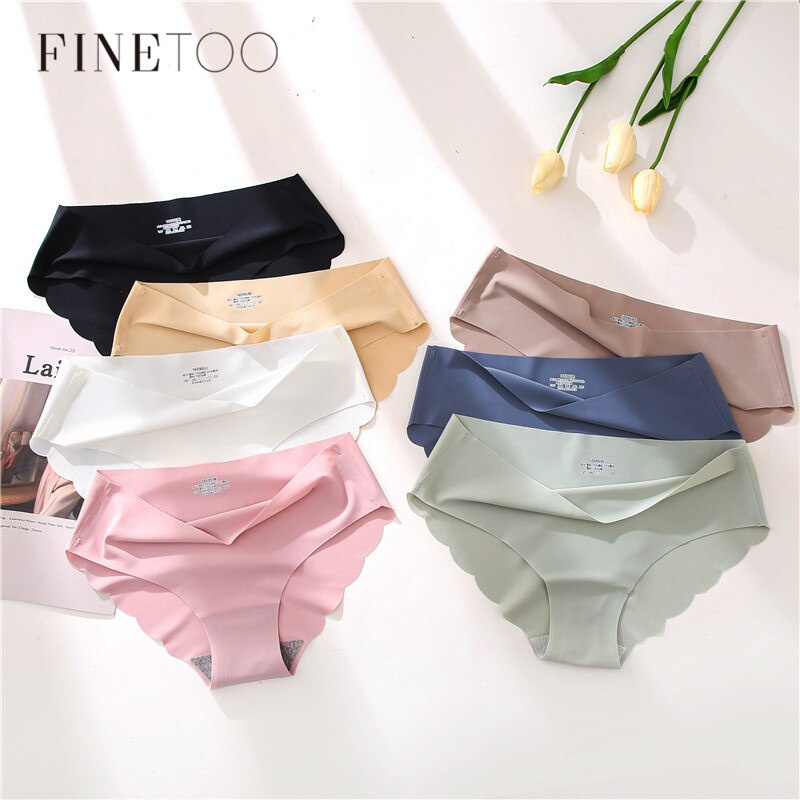 FINETOO Seamless Underwear Women M-XL Women's Comfortable Briefs Low ...